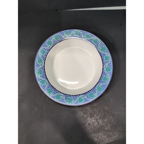 Dansk Ivy Rim Soup Bowl 8.75", Mosaic Tiled Design,‎ Ivy Mosaic Bowl, Dinnerware - Picture 2 of 10